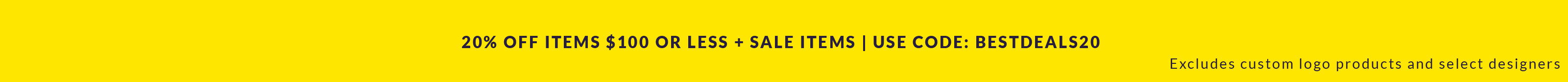 Black Friday Sale 20% Off Use Code BESTDEALS20